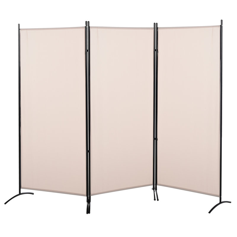 Ebern Designs 3Panel Folding Screen Room Divider Privacy Separator Partition For Indoor Bedroom